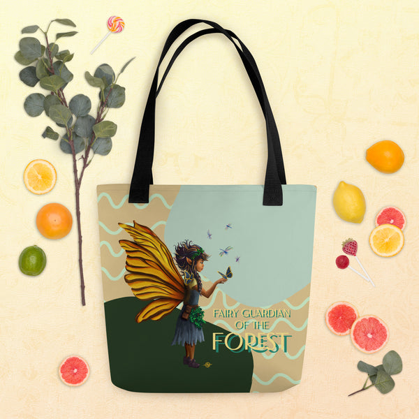 Fairy Guardian of the Forest - All Over Print Tote Bag