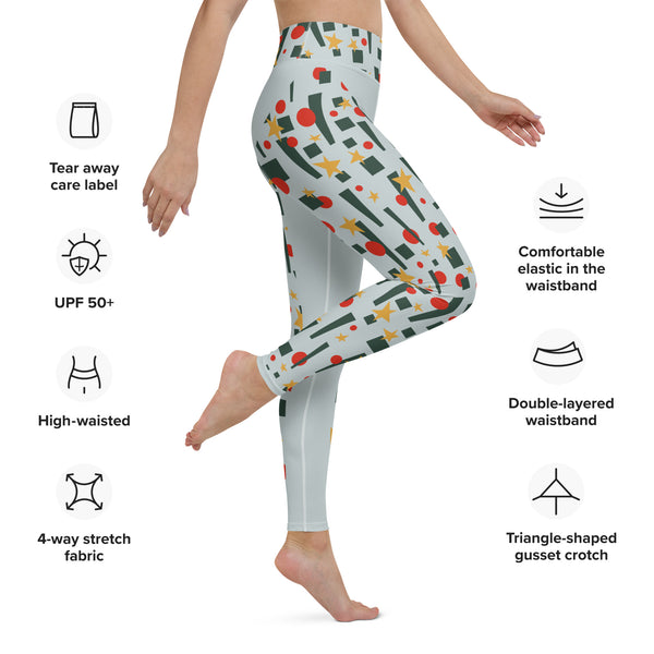 Retro Mod Holiday Yoga Leggings