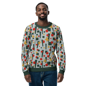 Retro Mod Holiday Knitted Crew Neck Sweater