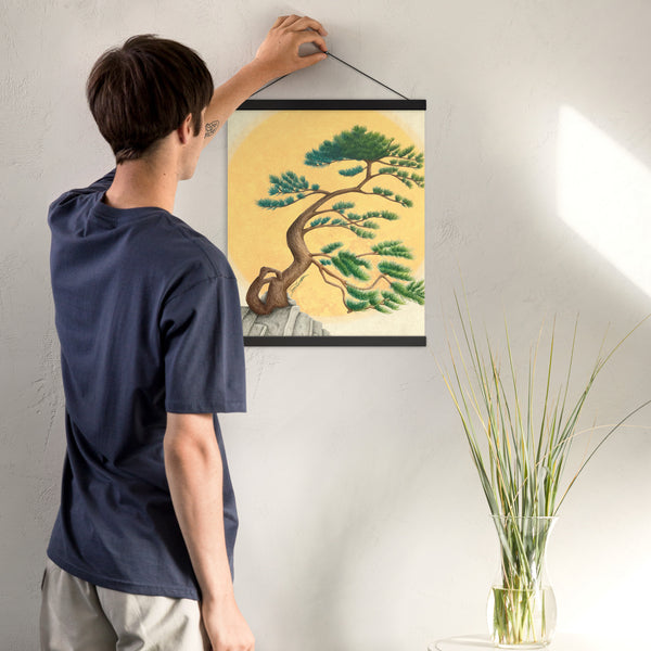 Wind Swept Pine - Poster with Hangers