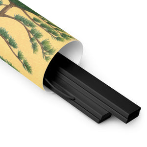 Wind Swept Pine - Poster with Hangers
