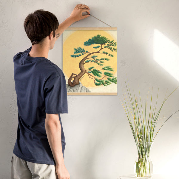 Wind Swept Pine - Poster with Hangers