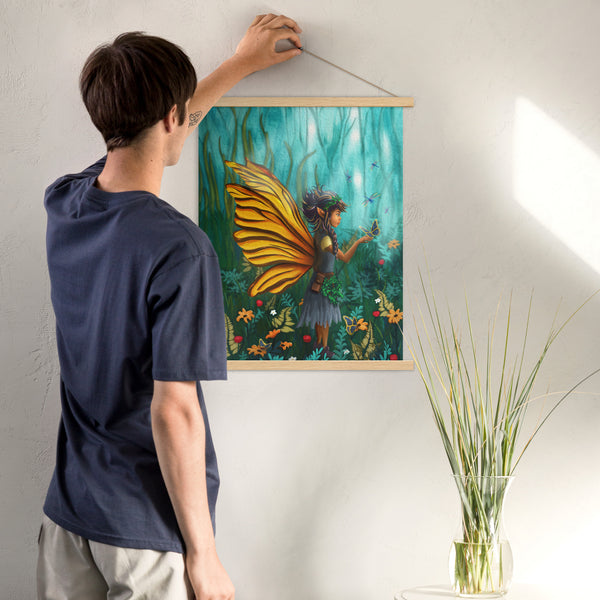 Fairy Guardian of the Forest - Poster with hangers