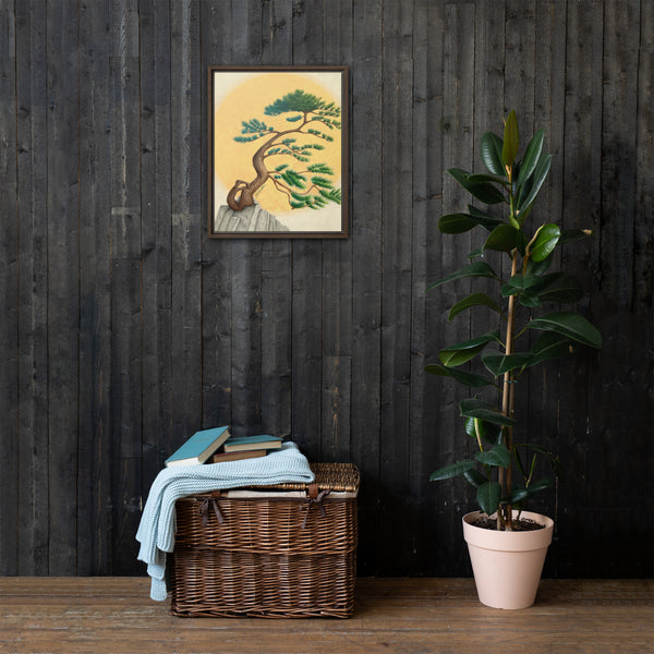 Wind Swept Pine - Float Framed Canvas