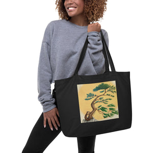 Wind Swept Pine - Large Organic Tote Bag