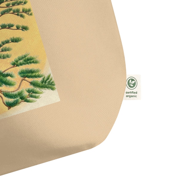 Wind Swept Pine - Large Organic Tote Bag