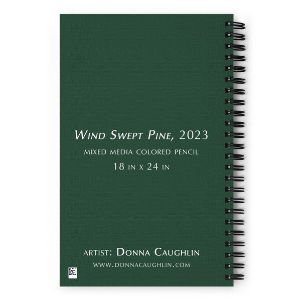 Wind Swept Pine - Spiral Notebook