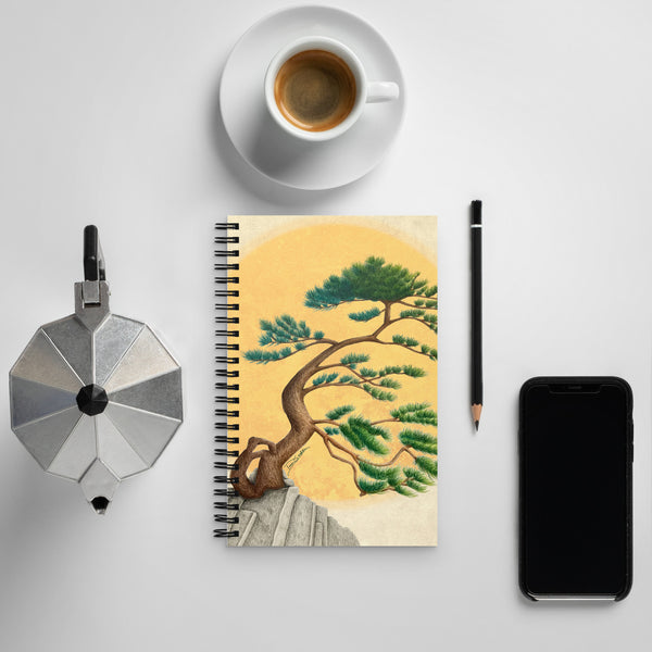 Wind Swept Pine - Spiral Notebook