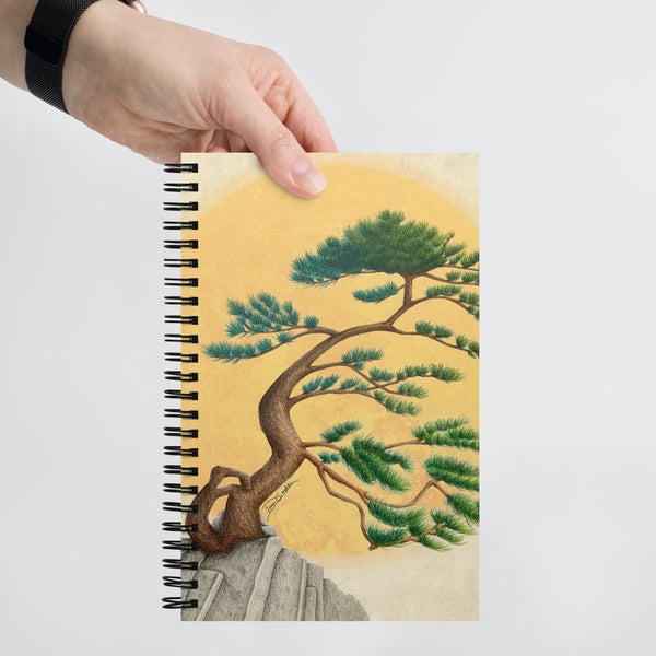 Wind Swept Pine - Spiral Notebook