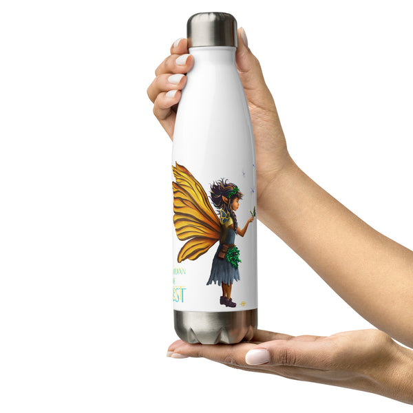 Fairy Guardian of the Forest - Stainless Steel Water Bottle