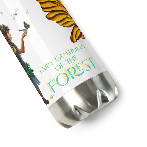 Fairy Guardian of the Forest - Stainless Steel Water Bottle