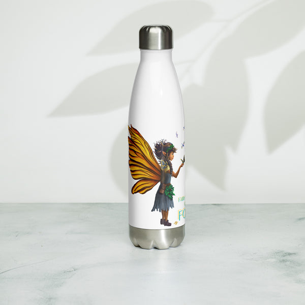 Fairy Guardian of the Forest - Stainless Steel Water Bottle