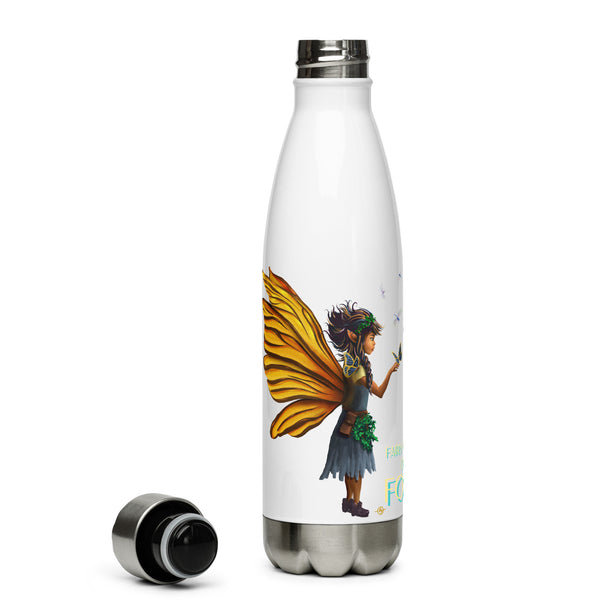 Fairy Guardian of the Forest - Stainless Steel Water Bottle