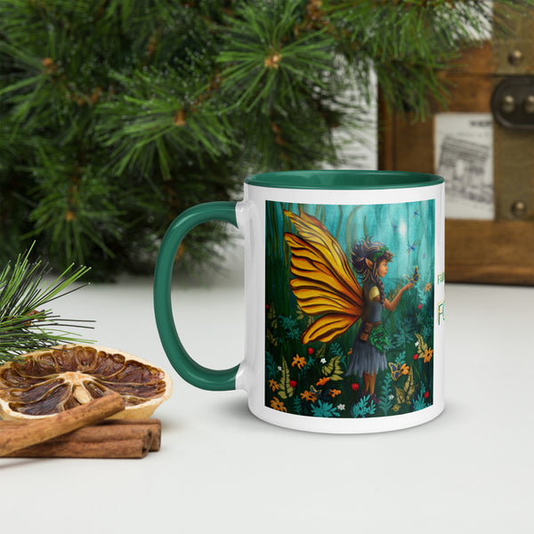 Fairy Guardian of the Forest - Mug with Color Inside