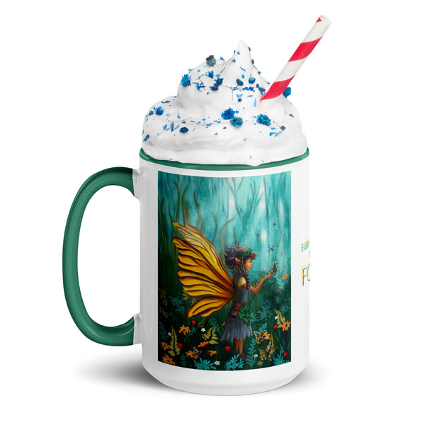 Fairy Guardian of the Forest - Mug with Color Inside