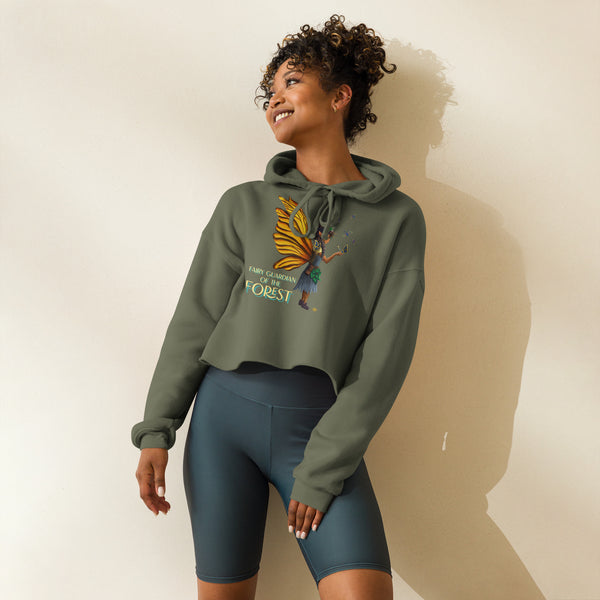 Fairy Guardian of the Forest  - Crop Hoodie