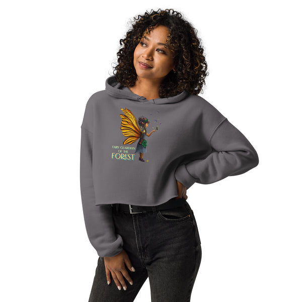 Fairy Guardian of the Forest  - Crop Hoodie